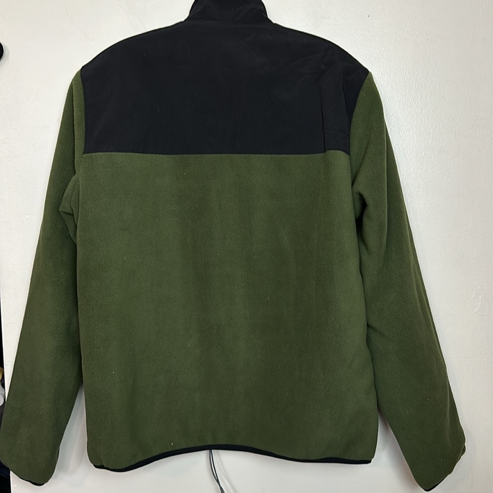 Jack & Jones Jorblake Bf Fleece Zip Up Jacket in Forest Night - Picture 10 of 10